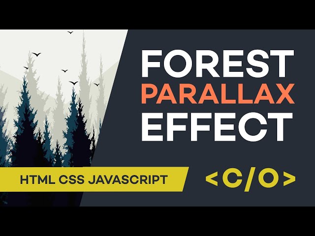 Awesome PARALLAX EFFECT ON SCROLL. Parallax animation tutorial HTML CSS JAVASCRIPT. Clean Code Only