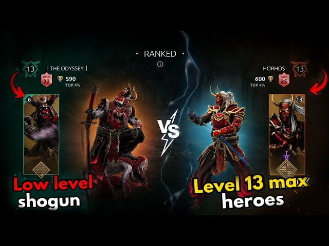 "RANKED EXPERIENCE" 💀 How is Shogun at Level 6 ? | Shadow Fight 4 Arena 