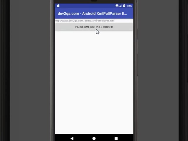 android parse xml use xmlpullparser example