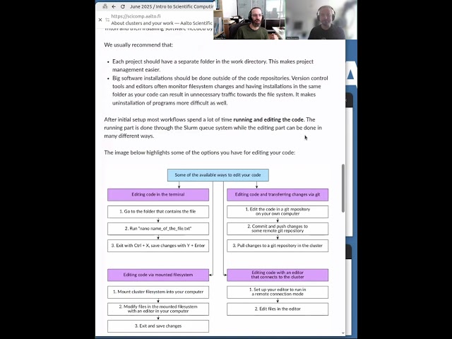 1.5 Setting up for a new project - HPC/SciComp Kickstart summer 2025