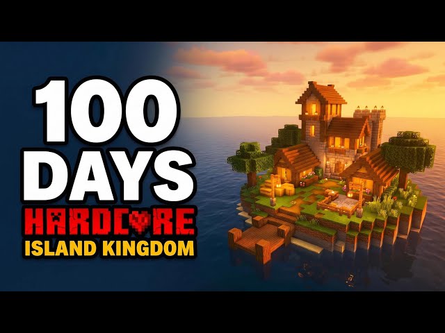 I Spent 100 Days Building an ISLAND KINGDOM in Hardcore Minecraft