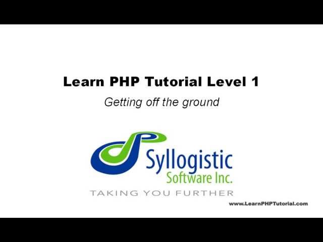 Learn PHP Tutorial Level 1, Chapter 1: Introduction