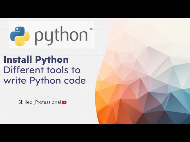 Install Python 3.12.4 and PyCharm on Windows 10/11 and Different tools to run Python code #Session2