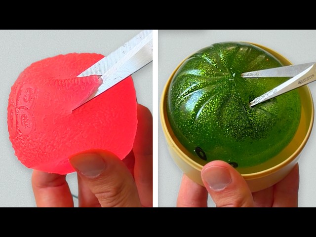 Cutting Open MORE Squishies To Make Slime | Slime Challenge
