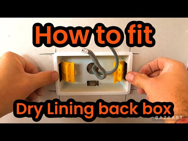 How to EASILY fit a dry lining plug socket back box