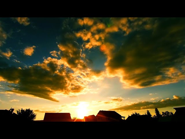 TIMELAPSE: Beautiful Sunset Clouds Moving Background Time Lapse Ep.6