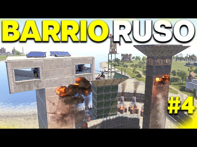WE RAIDED A NEIGHBORHOOD OF ROOFCAMPERS!!! *RUS4S TOWERS* | Rust M2