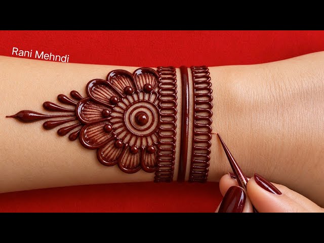 Latest bridal mehndi design full hand | Jitiya special Mehandi design simple |Easy stylish back hand