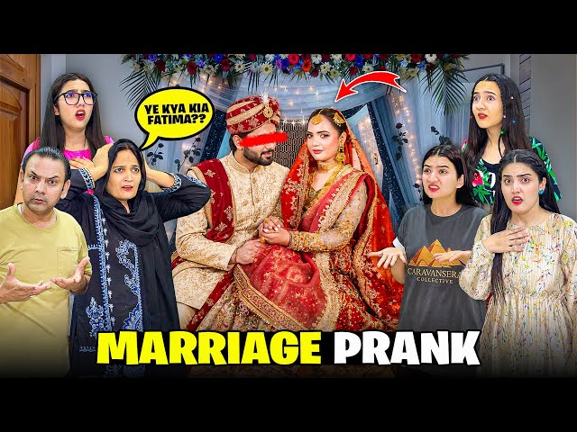 Marriage Prank With My Family😱🥰|Ghar Walay Shock Hogaye😰🤣|My First Bridal Look👰🏻‍♀️♥️|Sistrology 