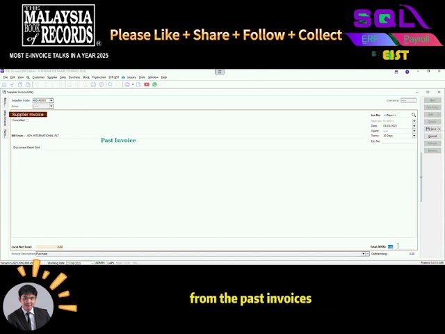 🧾 SQL Accounting Tutorial: How to Create Supplier Invoice
