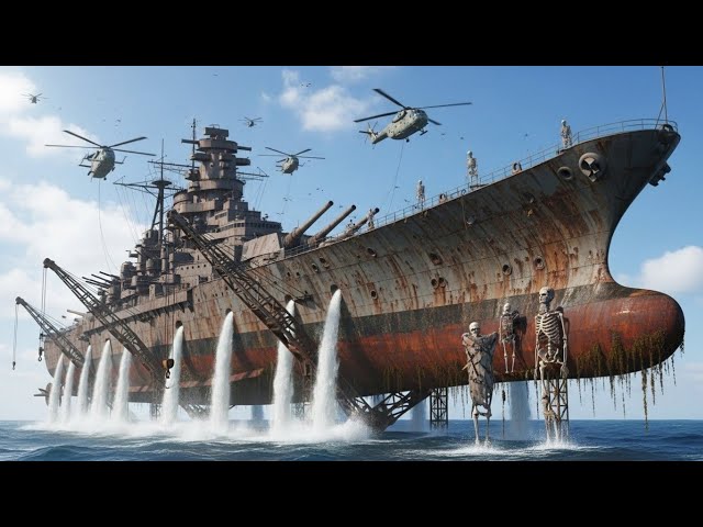 Abandoned in Deep Sea Depths for 83 Years Since World War II – Bismarckb Battleship  Fully Restored!