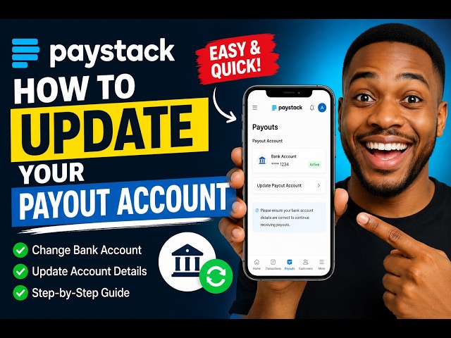 how to update your Paystack payout Account