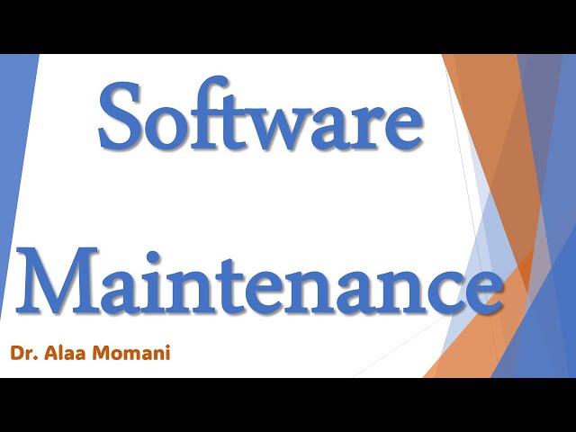 Software Maintenance