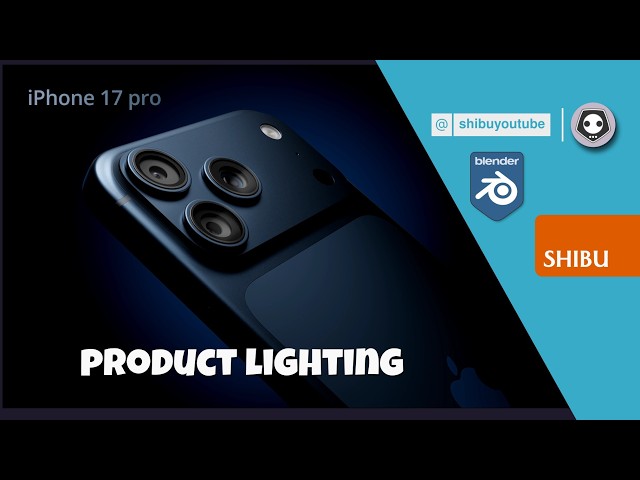 Apple iPhone 17 pro Visualization In Blender 3D | Tutorial