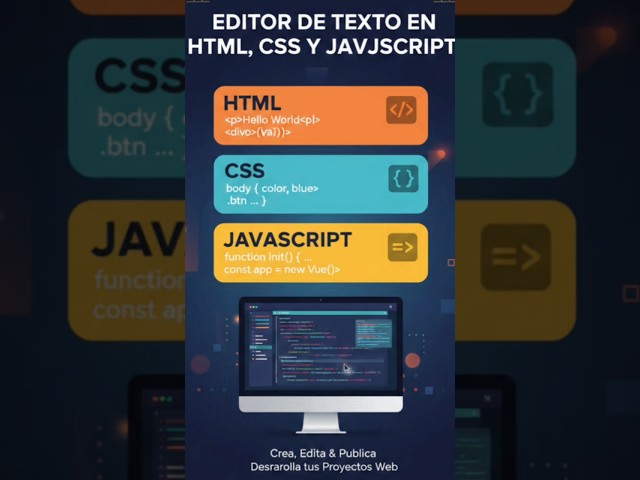 Editor de Texto en Html, Css y Javascript #html #javascript #css #programming