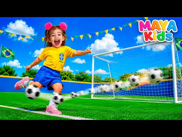 MAYA'S SOCCER ⚽ (Official Maya Kids Music Video)