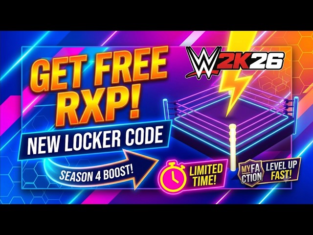 Brand new WWE 2K26 MyFACTION Locker Code