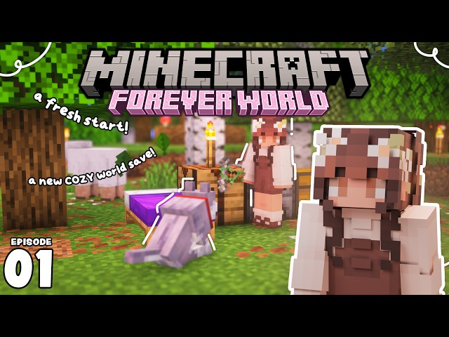 Starting a Cozy Minecraft Forever World! | A Minecraft Forever World Let's Play 🌷
