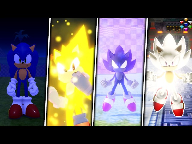 The Evolution of the BEST Super Sonic Transformations In ROBLOX #4 (Sonic Roblox Fangames)
