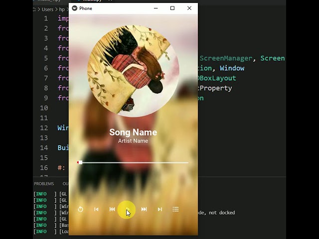Music app in Python Kivy #musicapp #music #kivy