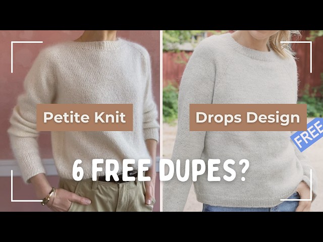6 FREE DROPS Alternatives to PetiteKnit | Monday Sweater, Cloud Blouse & More