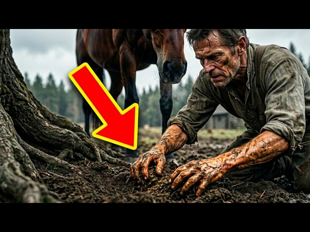 The Horse Kept Digging Near the Old Tree — What They Found Beneath It Changed the Town Forever.