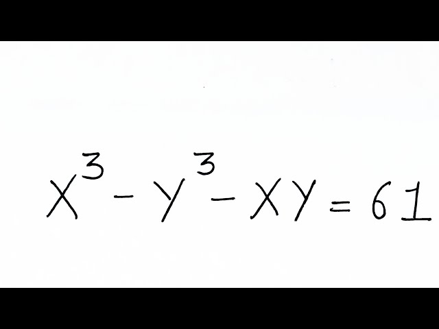 A Nice cubic Algebra Problem | Find (X,Y) | advance Maths for Competitive Exams | harvard test 