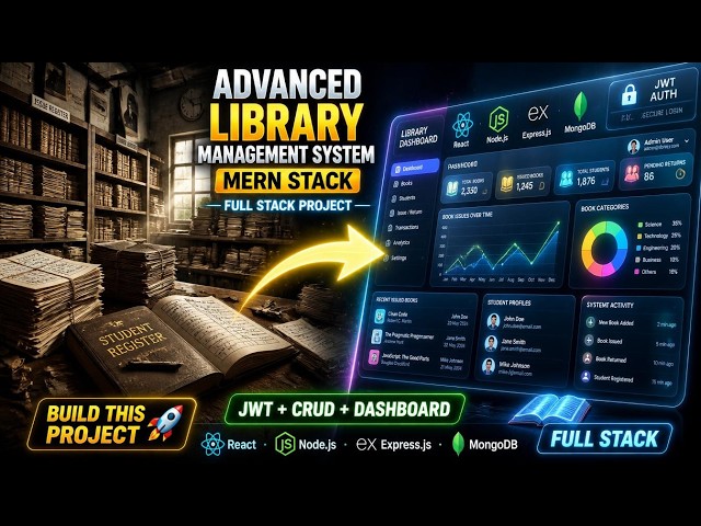 📚🚀 Advanced Library Management System Using MERN Stack | Full Stack Web Development Project.