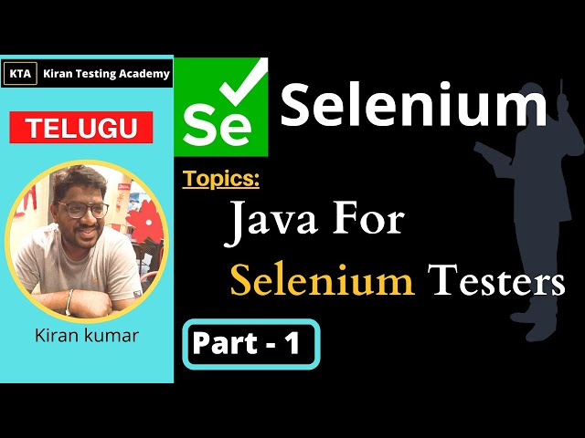 TELUGU - Java For Selenium Testers - Part 1