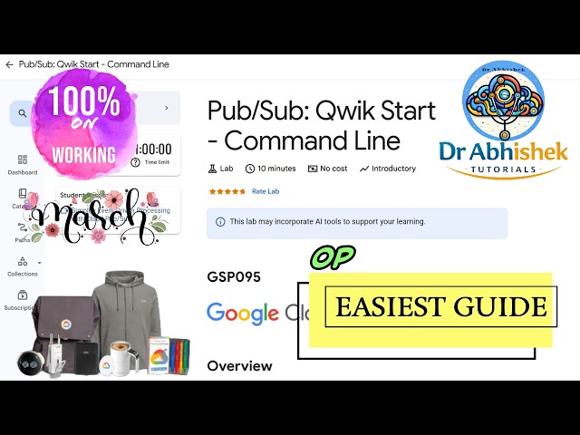 Pub/Sub: Qwik Start - Command Line | march 2026 | #GSP095 #qwiklabsarcade2026