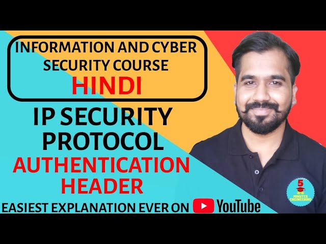 IP Security Protocol : Authentication Header (AH) Explained in Hindi