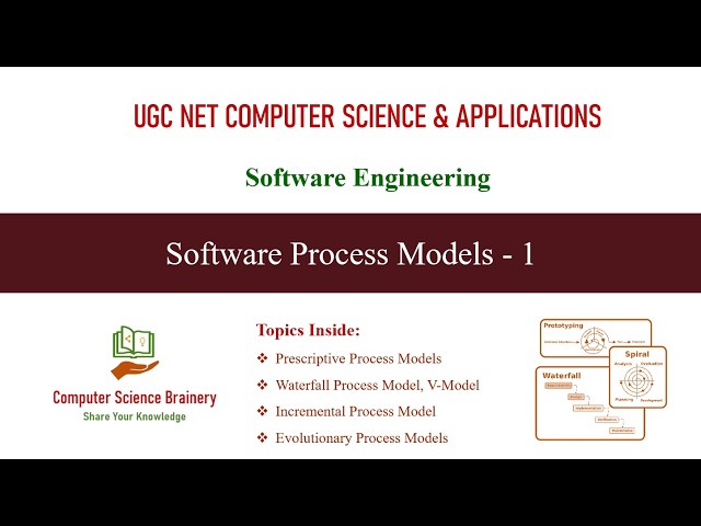 Software Process Models - 1 | Software Engineering | Unit 6-3 | UGC NET Computer Science