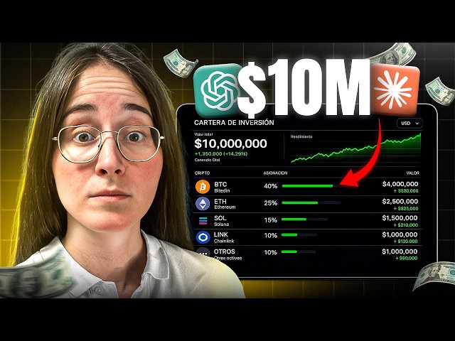 Le di 10 MILLONES de dólares a ChatGPT para invertir en CRIPTO 🤯