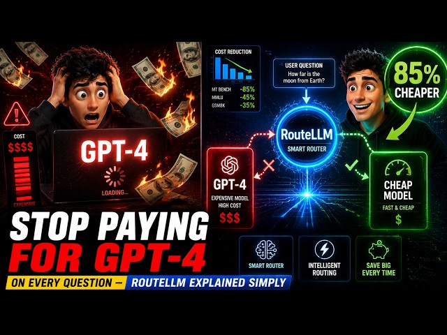 Stop Paying for GPT-4 on Every Question — RouteLLM Explained Simply