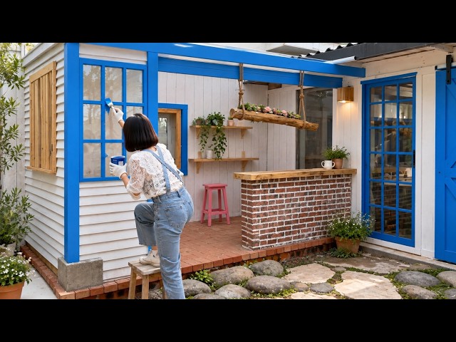 Young Woman Renovates an Abandoned House Alone for Under $10,000