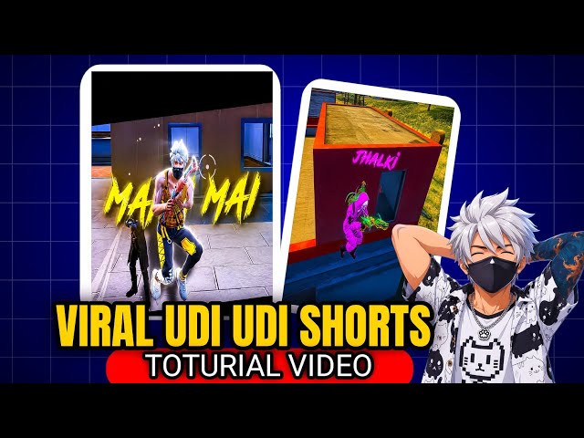 FREE FIRE X UDI UDI Viral Shorts Toturial 😱| Trending Edit Like Anoopeditz🔥