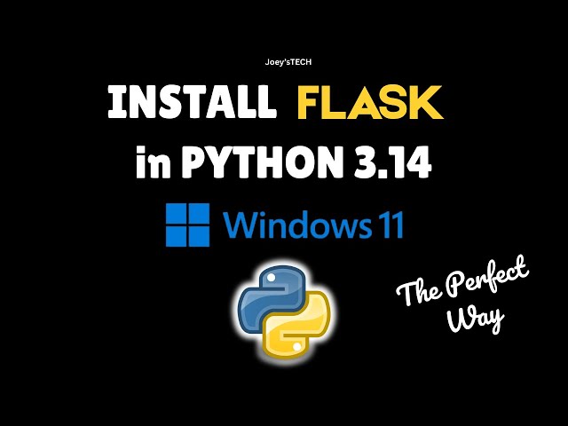 How to install Flask in Python 3.14 on Windows 11 in 2025 #flaskpython