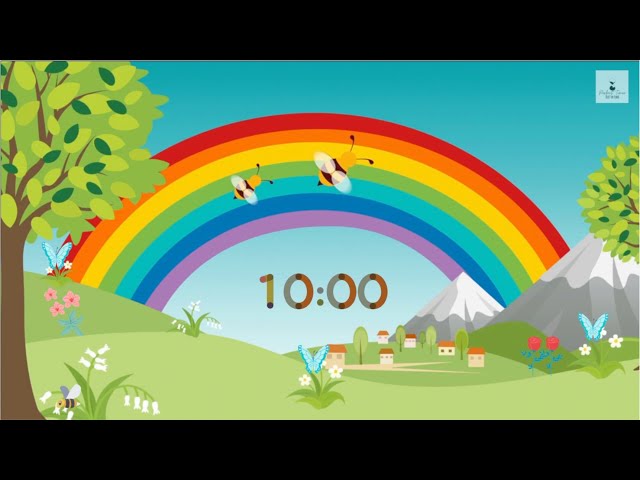 10 Minute Countdown Timer| Rainbow| Music