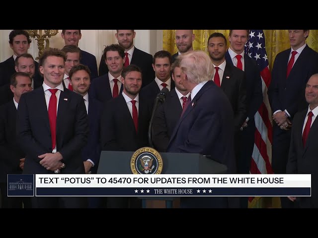 President Trump Participates in a Visit of the 2025 Stanley Cup Champions The Florida Panthers