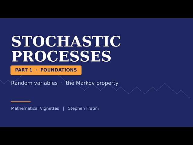 Stochastic Process - Lesson 1 - Foundations