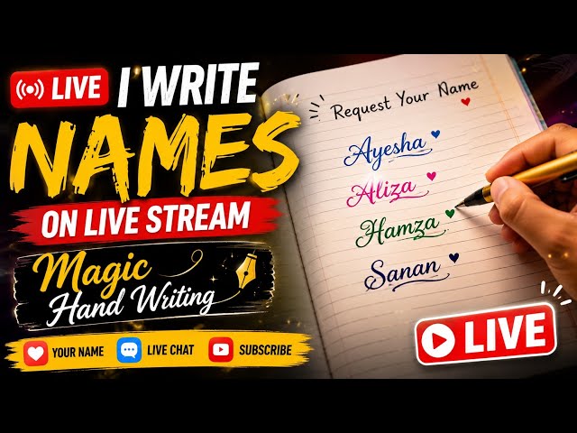 Live Names Writting 😍