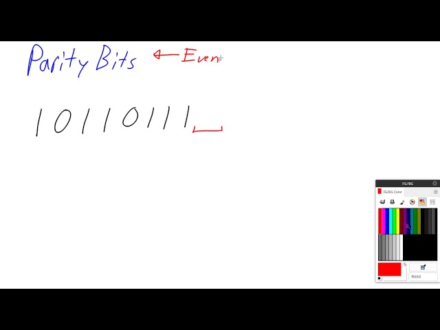 Computing Even Parity Bits