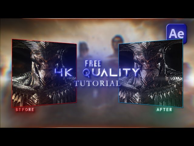 4k Quality tutorial + Free CC | Tutorial for After Effects #aftereffects