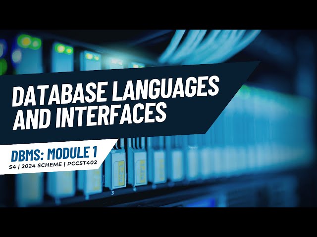 Database Languages and Interfaces | PCCST402 | KTU 2024 Scheme | Anna Thomas