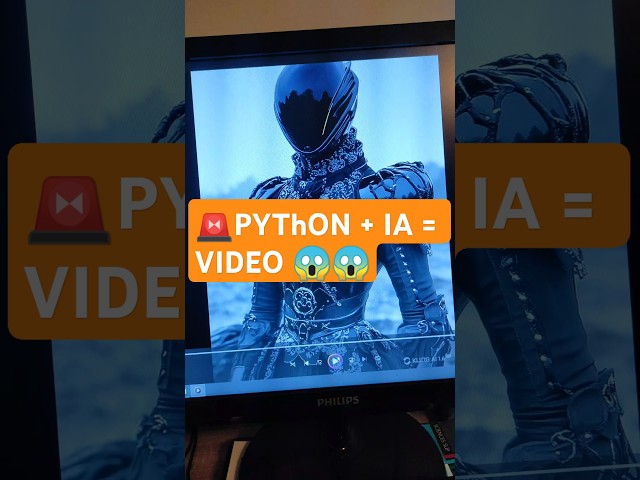 🚨Utilise PYTHON + IA pour créer une Vidéos 😱| Apprendre Python #python #ia #pythonprogramming #ai