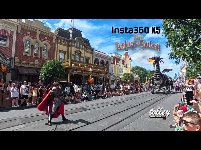Disney Festival of Fantasy Parade September 2025 at Magic Kingdom- Insta 360 X5 Footage