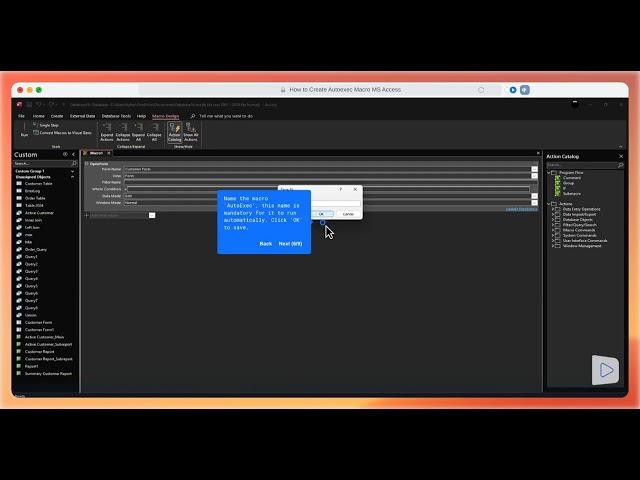 How to Create AutoExec Macro in MS Access to Automate Actions (Step-by-Step)