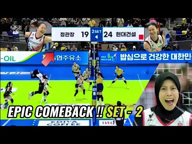 Mustahil ‼️ mental juara comeback itu nyata Hyundai Hilstate vs Red Sparks • Round 4 | Set - 2