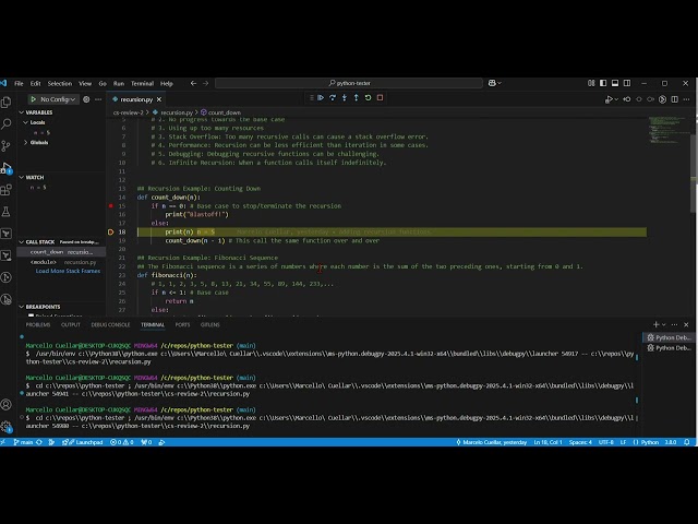 Debugging Python in VS Code