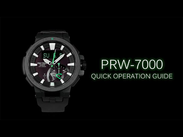 CASIO PRO TREK PRW-7000 Quick Operation Guide